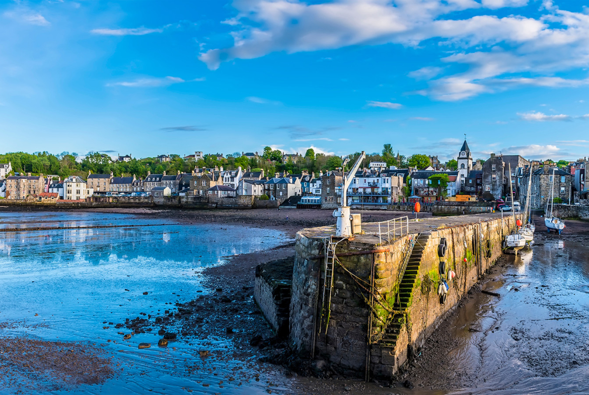 The town from the harbour